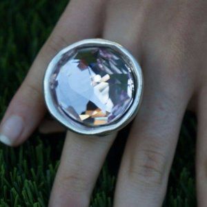 Large Elements Crystal OH MY GOODNESS Ring